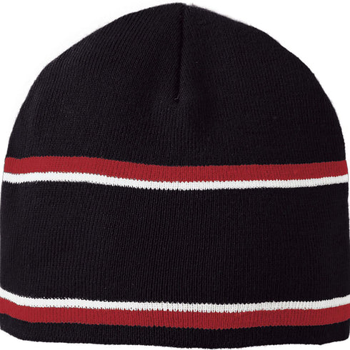Holloway Engager Beanie (223832), Color 'Black/Scarlet/White'